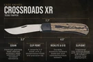 Case Crossroads XR Texas Trapper - Luna Richlite - Black G-10 Bolster & Shield - 54701