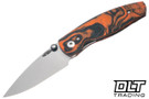 Three Rivers Manufacturing Neutron 2 MagnaCut - Linerlock - 3D Contoured Tangerine G-10