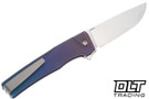 MachineWise Sonora - Ti Bolster - Pink Blue Fade Epicenter Titanium - Polished Stonewash S90V Blade #SZI-04