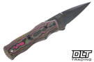 Auxiliary Manufacturing Huper Sgian Dubh - Watermelon CamoCarbon - Stonewash DLC S35VN Blade