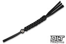 CIVIVI Sphere - Black Tied Paracord Lanyard - Black Sphere Titanium Bead - CA-09A