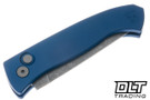 Pro-Tech Brend Classic - Blue Aluminium - Acid Washed MagnaCut Blade