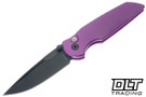 Pro-Tech TR-3 Integrity Manual - Purple Aluminum - Black DLC MagnaCut Blade