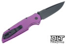 Pro-Tech TR-3 Integrity Manual - Purple Aluminum - Black DLC MagnaCut Blade