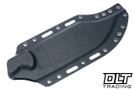 WTG V-44B - Black Textured G-10 - Dark Washed Blade - Black Kydex