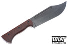 WTG V-44B - Natural Canvas Micarta - Dark Washed Blade - Black Kydex