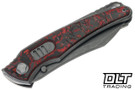 Hawk Talon Auto - Tumbled Titanium - Lava Flow FatCarbon Overlay - Darkwash M390 Blade
