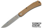 White River Mudbug - Natural Canvas Micarta - MagnaCut Blade
