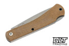 White River Mudbug - Natural Canvas Micarta - MagnaCut Blade