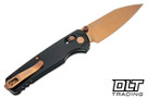 Kershaw Bel Air - Black Aluminum - Rose Gold MagnaCut Blade - 6105RGLD