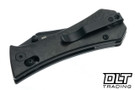 Auxiliary Manufacturing Deadhead Pocket Bowie Crossbar - Glow Shred Carbon Fiber - Black 19C27 Blade