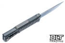 Reate EXO-M Elmax Drop Point - Flamed Titanium Inlay