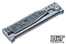 Reate EXO-M Elmax Drop Point - Flamed Titanium Inlay