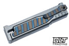 Reate EXO-M Elmax Drop Point - Flamed Titanium Inlay