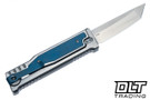 Reate EXO-M Elmax Tanto - Blue Titanium Inlay