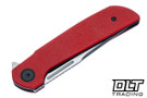 Reate Remedy - Belt Satin Elmax Blade - Red FatCarbon Glass - Black PVD Accents