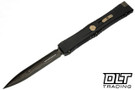 Microtech Nemesis IV D/E - Hardcoat Anodized Aircraft Alloy - Etched Baker Forge Coppermai Damascus Blade - Marfione Select - 1152-16MS1