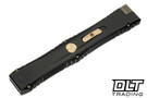 Microtech Nemesis IV D/E - Hardcoat Anodized Aircraft Alloy - Etched Baker Forge Coppermai Damascus Blade - Marfione Select - 1152-16MS1