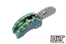 Bestechman Turtle - Green Titanium - 14C28N Blade - BM20D