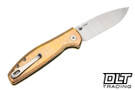 Bestechman Goodboy Jr. - Bronze Crystalized Titanium - Satin MagnaCut Blade - BMK10K