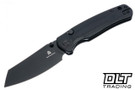 Bestechman Cicada's Wing - Black G-10 - Black PVD 10CrCoMoV Blade - BMK24E
