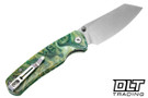 Bestechman Cicada's Wing - Green Resin - Satin 10Cr15CoMoV Blade - BMK24-R-1