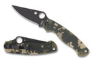 Spyderco Paramilitary 2 Digital Camo G10 - Black Blade