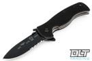 Emerson Sheepdog Flipper - Spear Point - Black Blade - Partially Serrated