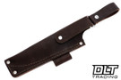 Brown leather dangler sheath for LT Wright Genesis