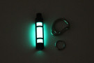 TEC Accessories A3 Glow Fob - Natural Anodizing - Green Glow in the Dark