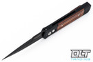 Pro-Tech Godfather - Black Handle - Cocobolo Inlay - Black Blade