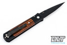 Pro-Tech Godfather - Black Handle - Cocobolo Inlay - Black Blade