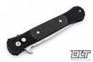 Pro-Tech Large Don - Black Handle - Carbon Fiber Inlay - Satin Blade