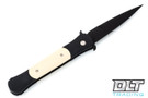 Pro-Tech Large Don - Tuxedo Handle - Black Blade