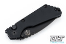 Pro-Tech Strider SnG - Black handle - Partially Serrated Black Blade
