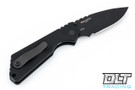 Pro-Tech Strider SnG - Black Knurled Handle - Black Blade