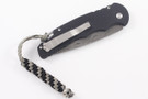 Pro-Tech TR-4 Skull Limited Edition - Black Knurled Handle - THOR Damasteel Blade