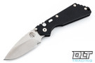 Pro-Tech Strider SnG - Black Knurled Handle - Stonewashed Blade