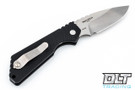 Pro-Tech Strider SnG - Black Knurled Handle - Stonewashed Blade
