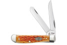 Case Mini Trapper CV Pocket Worn Whiskey Bone
