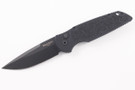 Pro-Tech TR-3 - Black Handle with Rubber Non-Slip Inlay - Black Blade