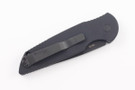 Pro-Tech TR-3 - Black Handle with Rubber Non-Slip Inlay - Black Blade