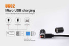 Fenix UC02 Rechargable Keychain Flashlight - Black