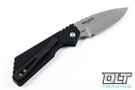 Pro-Tech Strider PT - Stonewash  Blade - Knurled Black Aluminum