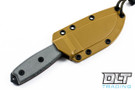 ESEE 3S - Partially Serrated - Brown Sheath - Black Blade