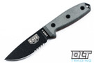 ESEE 3S - Partially Serrated - Black Sheath - Black Blade