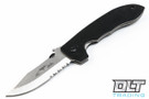 Emerson CQC-8 - Stonewashed Blade - Partially Serrated  - Wave Feature