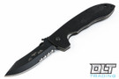 Emerson CQC-8 - Black Blade - Partially Serrated - Wave Feature