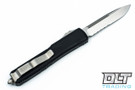 Microtech 121-11 Ultratech S/E - Black Handle - Stonwash Blade - Partial Serrations