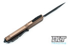 Microtech 122-1TA Ultratech D/E - Tan Handle - Contoured - Black Blade
